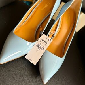 Express Pointed Toe Pumps, Baby Blue 🩵